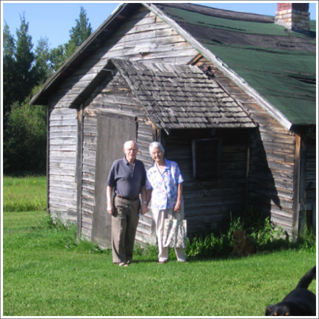 First home in the 1940’s, Chip Lake, Alberta. picture taken in 2008.